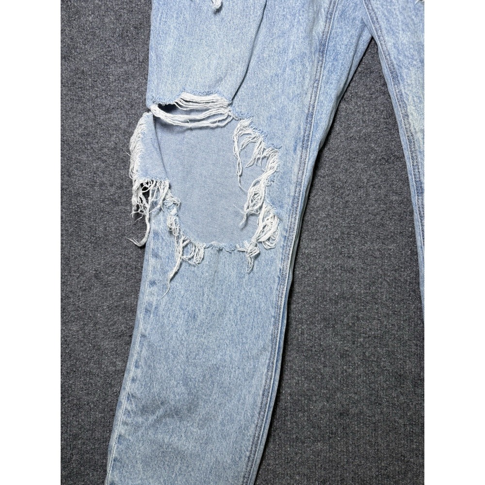 American Eagle Jeans Distressed Ripped Holes Women's SZ 12 Regular - Picture 3 of 11